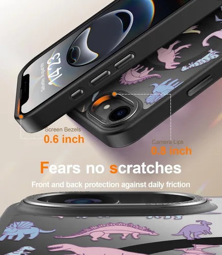 Miniatura 353 de Goodon para iPhone 15 Pro Max con protector de pantalla de privacidad, compatible con Magsafe, funda translúcida mate a prueba de golpes - Linda