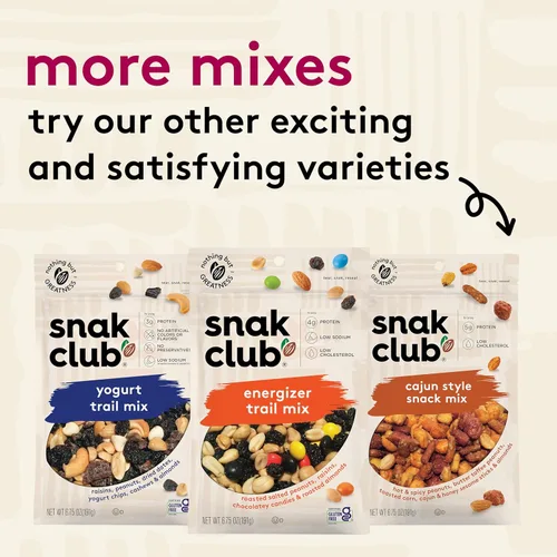 Miniatura 6 de Snak Club Mezcla de frutos secos dulces y salados con cacahuetes, cacahuetes de caramelo de mantequilla, caramelos de chocolate, maíz tostado