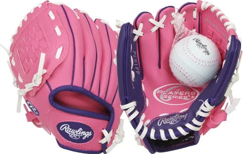 Miniatura 14 de Rawlings Serie Players T-Ball y guante de béisbol para jóvenes Tamaños 9 a 11.5 pulgadas Múltiples estilos