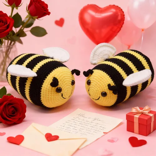 Miniatura 6 de BABOLI Adorable abejorro de peluche de abejorro mullido con hilo suave de alta calidad, apoyo emocional, juguete de abeja, opción súper maravillosa