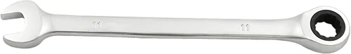 Miniatura 2 de Jiozermi Llave combinada de trinquete de 0.433 in, llave de trinquete métrica de 72 dientes SAE 12 puntos de trinquete de caja terminada herramientas