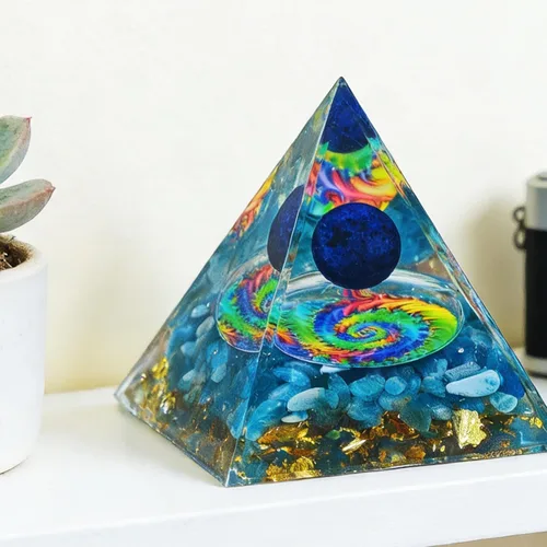 Miniatura 3 de Generador de energía de cristal natural de 2 pulgadas, pirámide de chakras, pirámide, pirámide, herramienta de meditación de yoga, para decoración