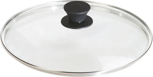 Miniatura 5 de Lodge Horno holandés doble de hierro fundido L8DD3, 5 cuartos de galón & Manufacturing Company GL10 tapa de vidrio templado, 10.25 pulgadas