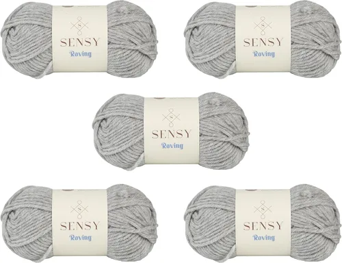 Miniatura 23 de Sensy Roving - Ovillo de lana multicolor, 3.5 onzas, 132 yardas, calibre 5, voluminoso (otoño)