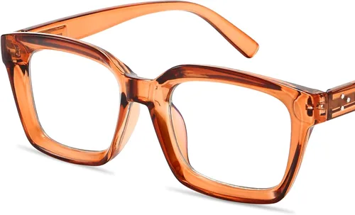 Miniatura 13 de IBOANN Gafas de luz azul de gran tamaño para mujer, gafas de moda funky con aspecto preppy, reducen la fatiga de la pantalla, gafas de computadora
