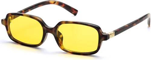 Miniatura 12 de Lentes retro rectangulares con bloqueo de luz azul para mujer, anteojos falsos de los años 90, anteojos de computadora Y2K de moda con marco