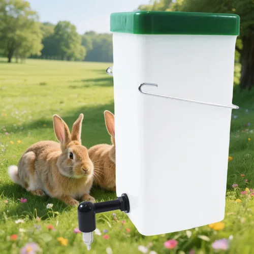 Botella de agua de conejo sin goteo para jaula, dispensador de agua para animales pequeños de 32 onzas para mascotas pequeñas, conejo, hurón,