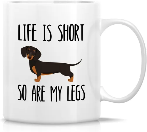 Miniatura 104 de Retreez - Taza divertida con texto en inglés "Funny Cute Golden Retriever Don't Stop Retrievin' Dog Lover", 325 ml, tazas de café de cerámica