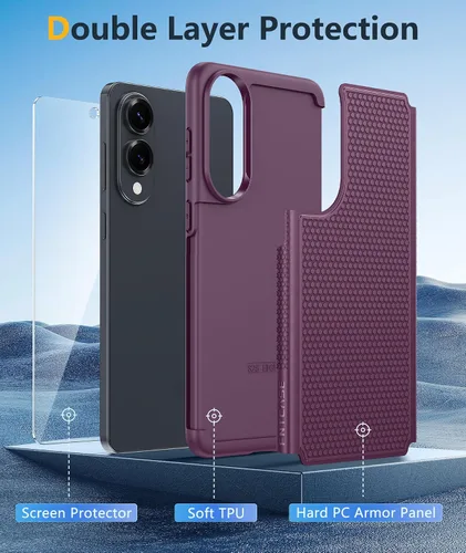 Miniatura 886 de FNTCASE Funda para iPhone 17 Pro: Fundas delgadas translúcidas de color azul claro compatibles con MagSafe, protección completa de la cámara