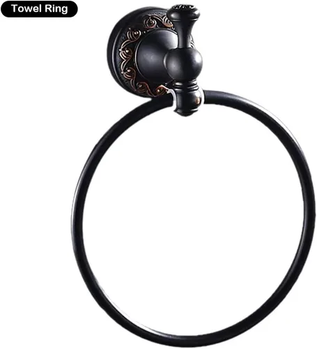 Miniatura 3 de WINCASE Juego de accesorios de bronce para baño, juego de accesorios aceitados con barra de toalla ajustable, 4 piezas de soporte de papel higiénico