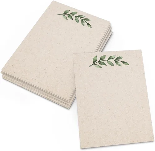 Miniatura 7 de 321Done Tarjetas de Notas en Blanco con Diseño de Follaje Verde, 4 x 6 pulgadas Blancas, 50 Tarjetas - Fabricadas en los Estados Unidos, Cartulina