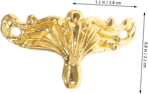 Miniatura 3 de OSALADI Patas decorativas de madera para cajas de 25 piezas, joyero, guardias de esquina para muebles, pies de envoltura de joyas, accesorios
