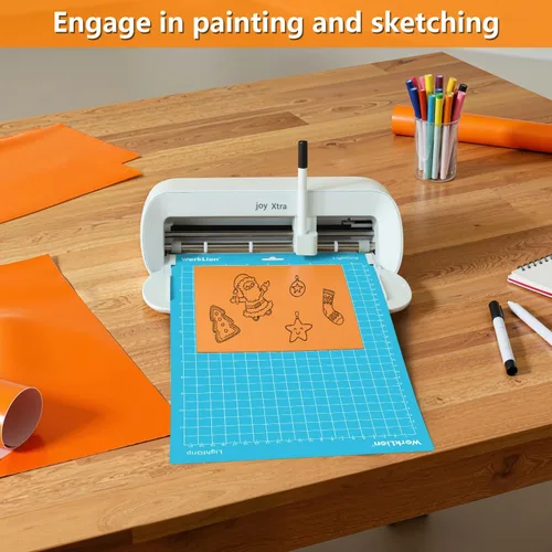 Miniatura 4 de Worklion Alfombrilla de corte compatible con Cricut Joy Xtra: 8.5 x 12 pulgadas, paquete de 6 (4 adhesivos estándar y 2 adhesivos ligeros)
