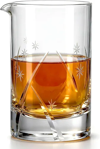 Miniatura 10 de Homestia Vaso mezclador de cóctel de cristal con tallo de 22 onzas, vidrio agitador sin plomo con base pesada para Martini, Old Fashioned