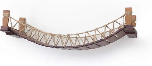 Miniatura 11 de Catastrophic Creations Puente para gatos de 50 pulgadas montado en la pared para gatos y sala de estar, juguete ideal para escalar y alternativa al