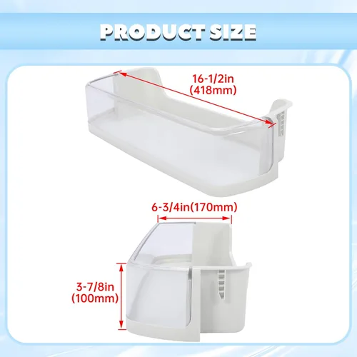 Miniatura 6 de HECASA DA97-08348A RS25H5111BC RS25H5111SR Estante para puerta de refrigerador compatible con refrigerador Samsung AP4578465 DA63-05215A 2051360 1