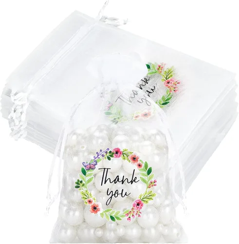 Miniatura 16 de joycraft Bolsas de organza de 4 x 6 pulgadas con lazo, 30 bolsas negras para recuerdos de fiesta, bolsas de joyería con cordón, bolsas de malla