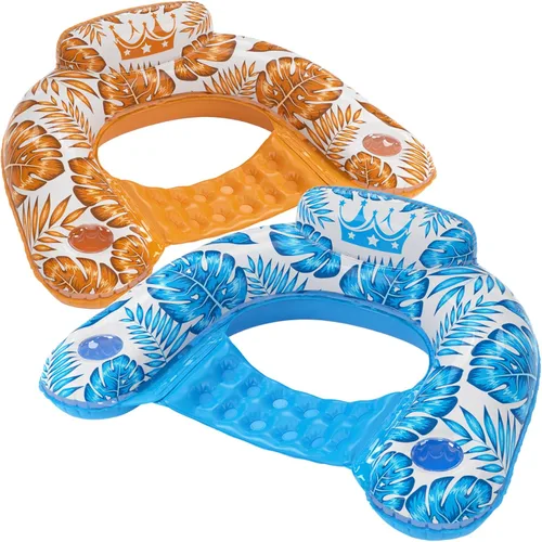 Miniatura 17 de Jasonwell Silla Flotante Hinchable para Piscina - Pack de 2 Sillas Flotantes para Piscina, Sillas Flotantes para Piscina con Portavasos, Silla