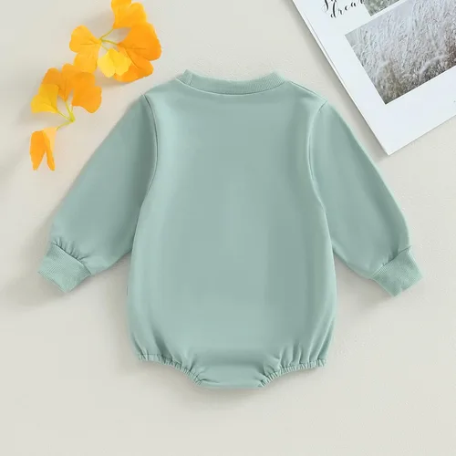 Miniatura 3 de AEEMCEM Sudadera de gran tamaño para bebé niño y niña, mameluco de manga larga, con bolsillo, con burbujas, suéter de otoño