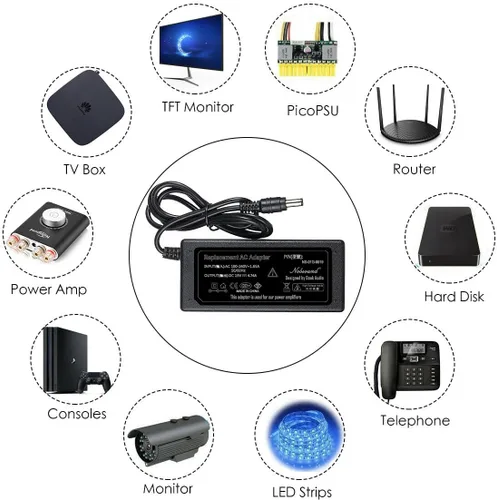 Miniatura 9 de Nobsound Mini amplificador de subwoofer de 100 W con paquete de fuente de alimentación DC 19V 4.74A, amplificador digital con adaptador