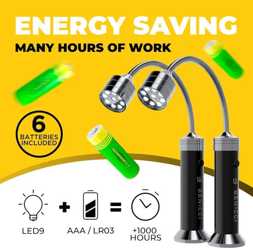 Miniatura 7 de Juego de 2 luces LED flexibles para parrilla, la luz perfecta para accesorios de parrilla con base magnética de 360 grados y cuello de cisne