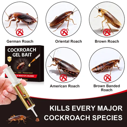 Miniatura 3 de Cebo de gel de cucarachas - Infestación de cucarachas en interiores, gel asesino de infestación de cucarachas de acción rápida