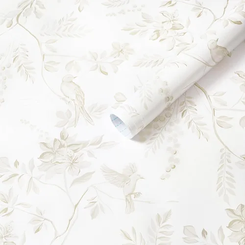 Miniatura 26 de Dimoon Papel tapiz de 78.7 x 17.3 pulgadas, papel de contacto para despegar y pegar, papel tapiz bohemio beige, marrón, floral, extraíble