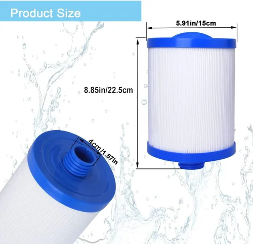 Miniatura 3 de Ketofa Cartuchos de repuesto para filtros de spa compatibles con Unicel 6CH-940 Filbur, para Pleatco PWW50P3, 45 pies cuadrados de carga superior