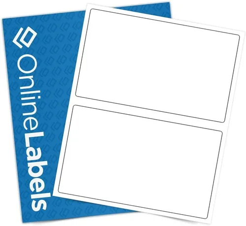 Etiquetas de envío de 8 x 5 - Paquete de 200 etiquetas, 100 hojas - Impresora de inyección de tinta/láser - Online Labels