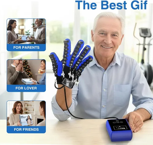 Miniatura 6 de Equipo de rehabilitación de manos, Guantes de terapia para dispositivo de recuperación de mano de accidente cerebrovascular, Guante