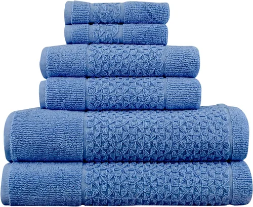 Miniatura 7 de Classic Turkish Towels Meital - Juego de 6 piezas: azul