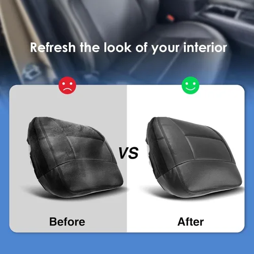 Miniatura 6 de A-Premium Funda de cuero para asiento de coche para conductor compatible con Ford F-150 2004-2008 FX4 Lariat STX XLT XL F-150 Heritage 2004 XL XLT
