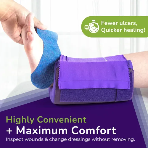 Miniatura 4 de Ulcer Solutions Protector de talón, protectores de talón para úlceras por presión, ligeros y transpirables, protectores de talón elevados para una
