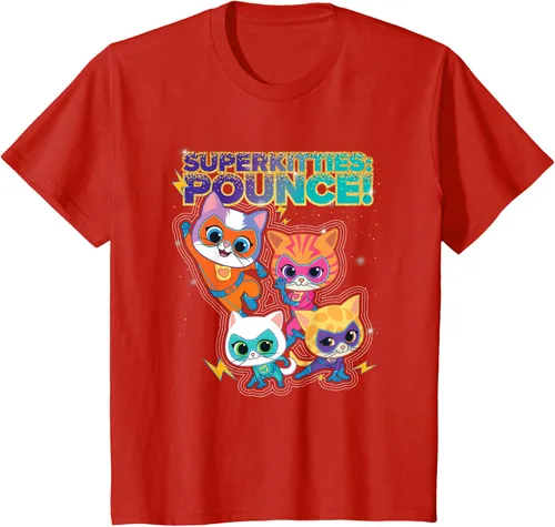 Miniatura 3 de Disney Junior SuperKitties Pounce! Camiseta de equipo completo, talla S