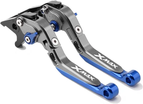 Miniatura 20 de Palancas de freno de embrague de motocicleta plegables extensibles para Yamaha Xmax X-MAX 125 250 300 400 mango de frenos ajustable (color : 1)