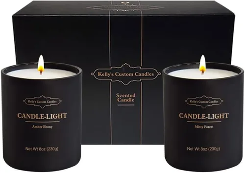 Kelly's Custom Candles Birthday Gifts for Women,Candles for Men,Candles for Home Scented,Birthday,Christmas Valentines Day Gifts for Him,Best