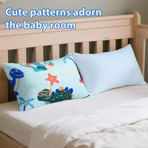 Miniatura 42 de UOMNY - Juego de 2 fundas de almohada para niños, 100 % algodón, funda de almohada, para almohadas de 5.1 x 7.1 pulgadas Búho