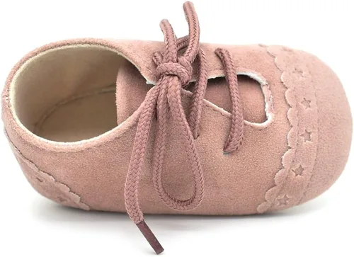 Miniatura 2 de Dukars Mocasines de suela suave con cordones para bebés y niñas