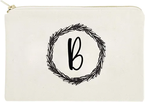 Miniatura 19 de The Cotton & Canvas Co. Bolsa de cosméticos personalizada con monograma y bolsa de maquillaje de viaje, A