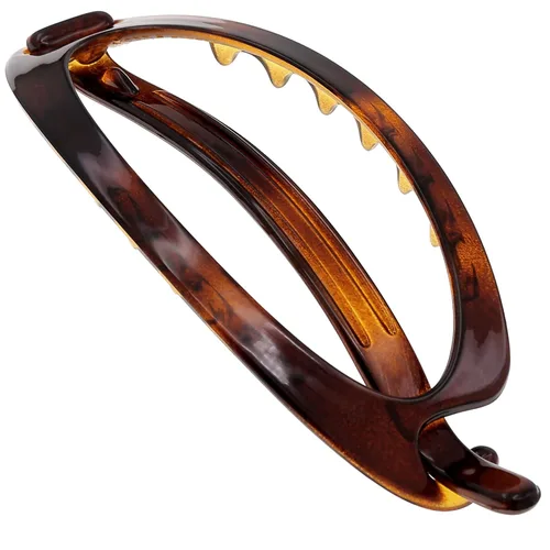 Miniatura 14 de Camila Paris CP2320 - Pinza de pasador de pelo francés, soporte flexible para cola de caballo sin piezas metálicas, pinzas de agarre fuerte