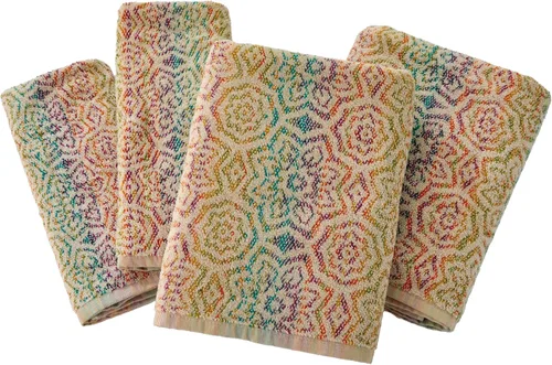 Miniatura 2 de SKL Home Rhapsody - Juego de 2 toallas de baño, 2 toallas de mano, multicolor