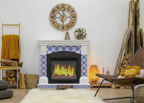 Miniatura 9 de Mi Alma Adhesivo para azulejos, fácil aplicación, ideal para baño, cocina, azulejos de pared (azul y naranja, 8 x 8 pulgadas)
