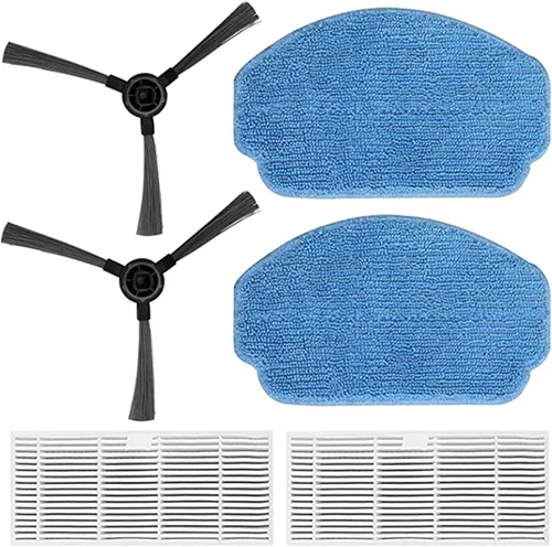 Miniatura 6 de Kit de repuesto compatible con robot aspirador MAMNV BR150/BR151, para ZCWA BR150/BR151, para ONSON BR150/BR151, 4 cepillos laterales, 2 filtros, 2