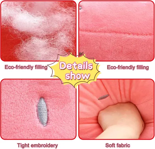 Miniatura 7 de Lindas almohadas de felpa de frutas para niños, de fresa, súper suaves, para niñas, juguetes (rosa, 7.8 pulgadas/7.9 in) Soft fruit plush pillow