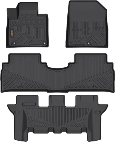 Miniatura 15 de Alfombrillas y forro de carga para Jeep Grand Cherokee L 2021-2025 (solo para 6 plazas sin consola central), alfombrillas de automóvil TPE para todo