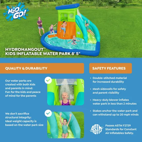 Miniatura 2 de H2OGO! HydroHangout - Mega parque acuático inflable para niños