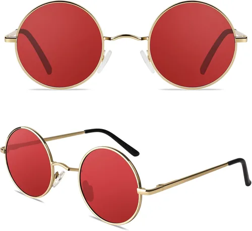 Miniatura 35 de CGID Gafas de sol unisex polarizadas redondas E01 Lennon