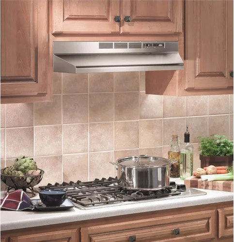 Miniatura 5 de Broan-NuTone 413004 - Campana extractora sin conductos, sin ventilación, con luces, extractor para debajo del gabinete, de 30 pulgadas, acero Acero