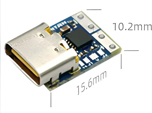 Miniatura 4 de JacobsParts USB tipo C PD 12 V CC módulo de disparador de potencia de voltaje fijo 5A Tipo-C entrada hembra