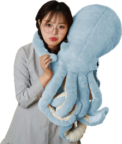 Miniatura 9 de GOOC Pulpo, animales de peluche, pulpo, muñecos de peluche, juguetes de peluche de pulpo, regalo para niños y amantes (negro)
